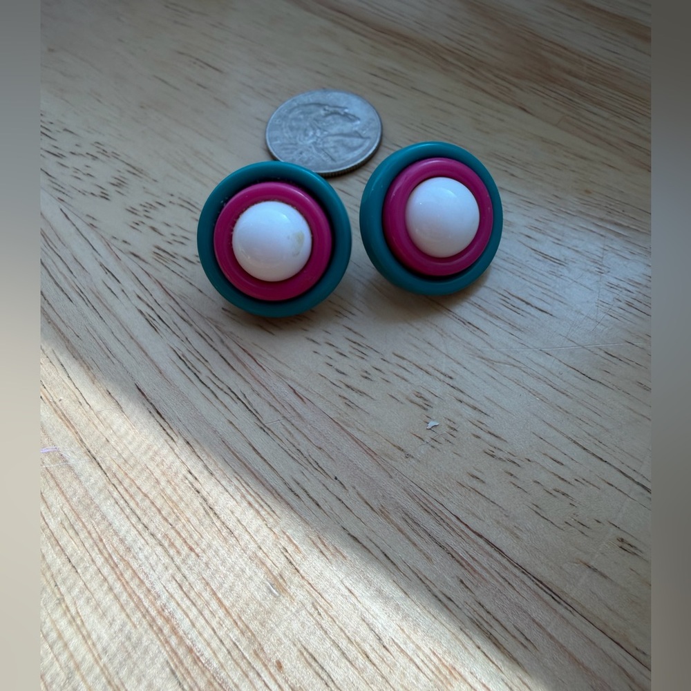 Colorful Round Earrings